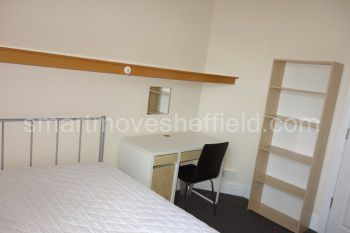 Smaller room, first floor, 3/4 size double bed